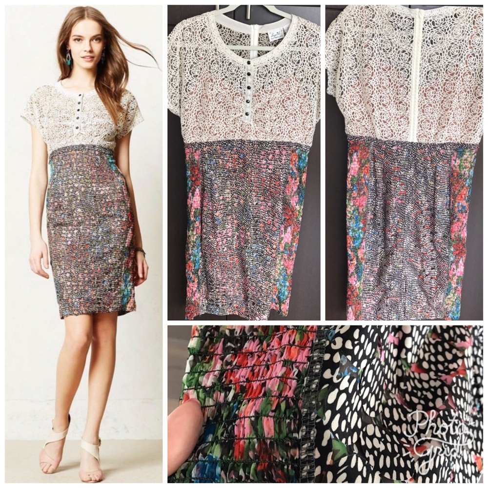 Anthropologie Byron Lars Lace Study Dress